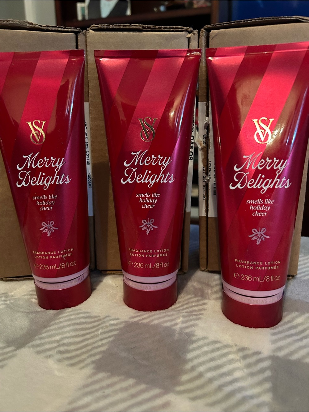 Victoria's Secret Merry Delights limited edition Lotion bundle of 3 All new